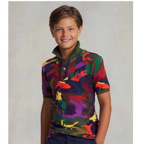 Polo Ralph Lauren Pony Camo Polo size 14-16 - Picture 1 of 8